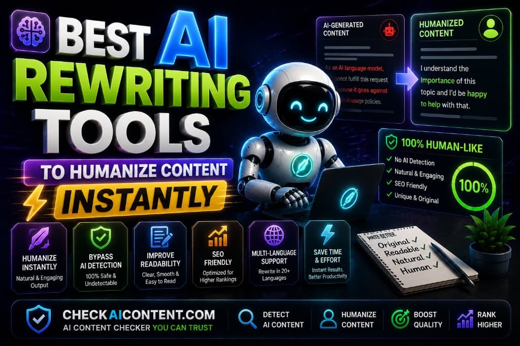 Best AI Rewriting Tools to Humanize Content Instantly