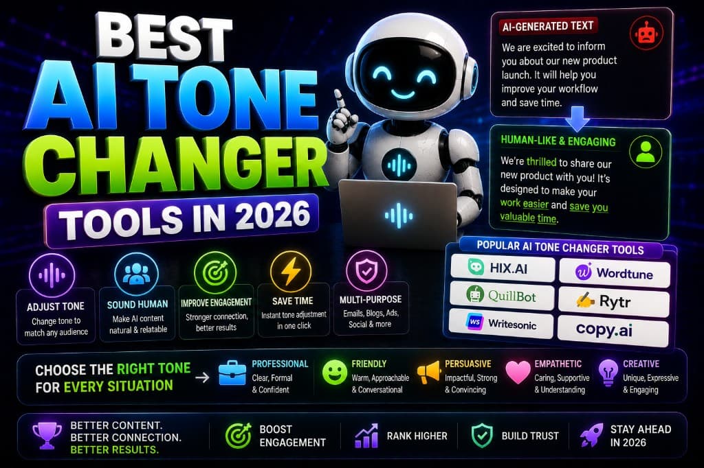 Best AI Tone Changer Tools in 2026