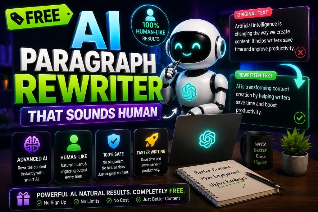 Free AI Paragraph Rewriter That Sounds Human