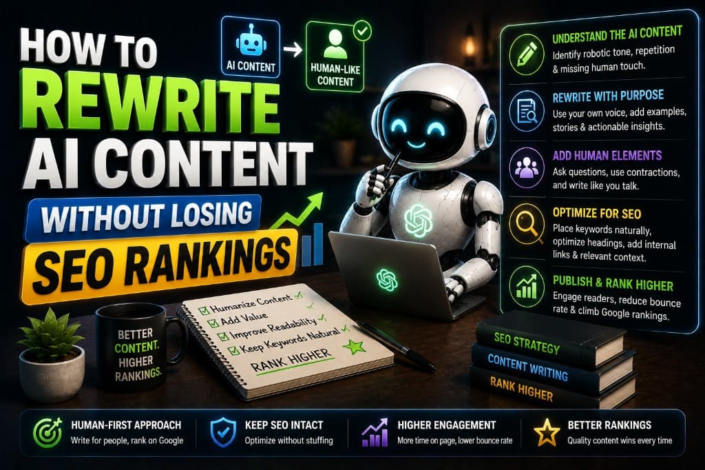 How to Rewrite AI Content Without Losing SEO Rankings