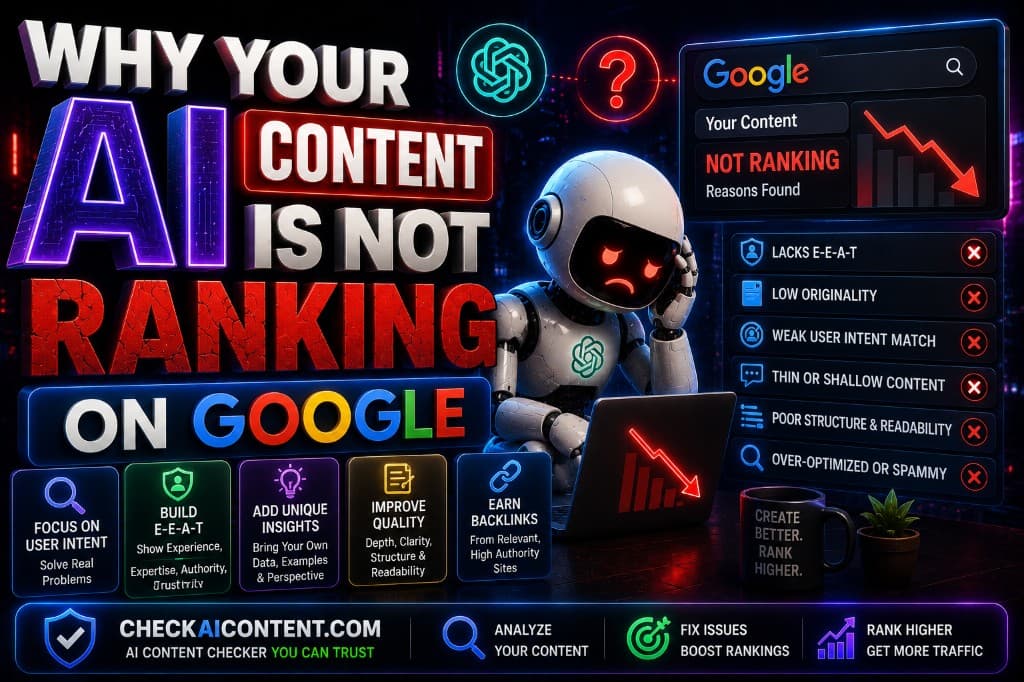 Why Your AI Content Is Not Ranking on Google